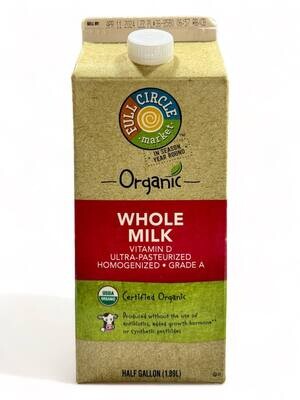 Organic Whole Milk 1.89L