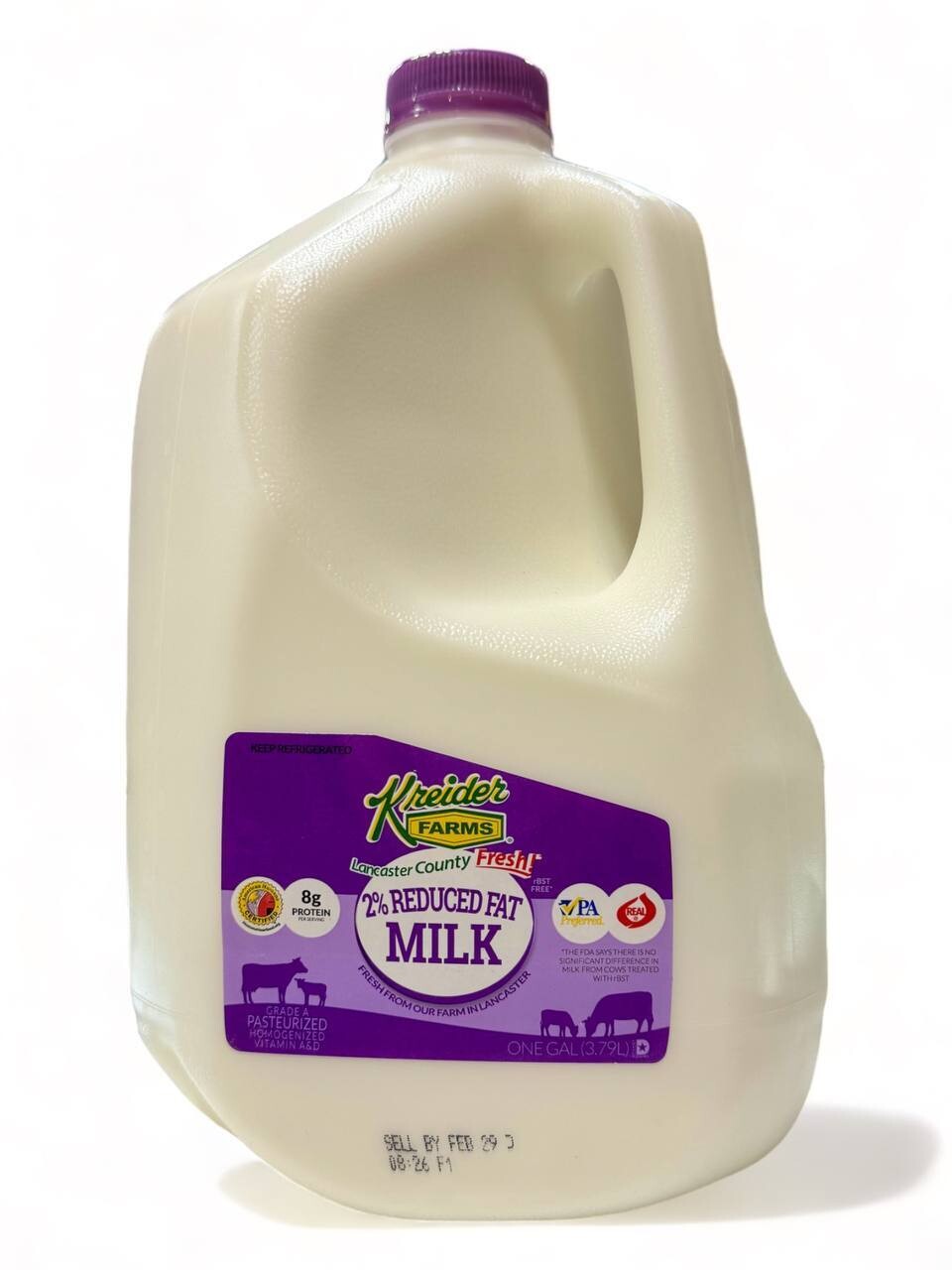 Kreider 2% Reduced Fat Milk 3.79L