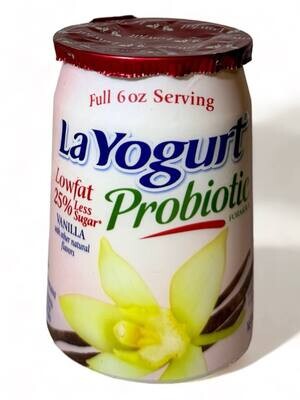 La Yogurt Lowfat Probiotic With Vanilla 6oz (170g.)