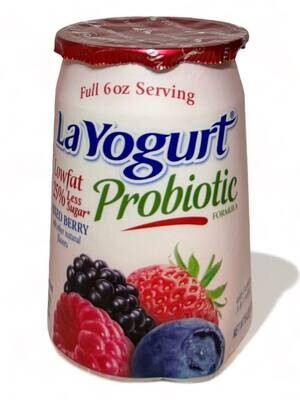 La Yogurt Lowfat Probiotic With Mixed Berry 6oz (170g.)