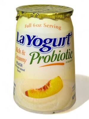 La Yogurt Lowfat Rich&Creamy Probiotic With Peach 6oz (170g.)