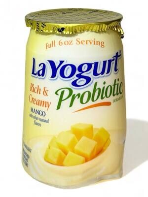 La Yogurt Lowfat Rich&Creamy Probiotic With Mango 6oz (170g.)