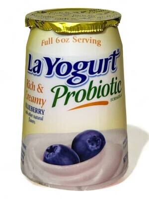 La Yogurt Lowfat Rich&Creamy Probiotic With Blueberry 6oz (170g.)