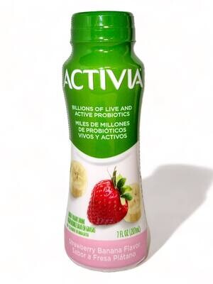 Activia Lowfat Yogurt With Strawberry Banana Flavor 7oz (207ml.)