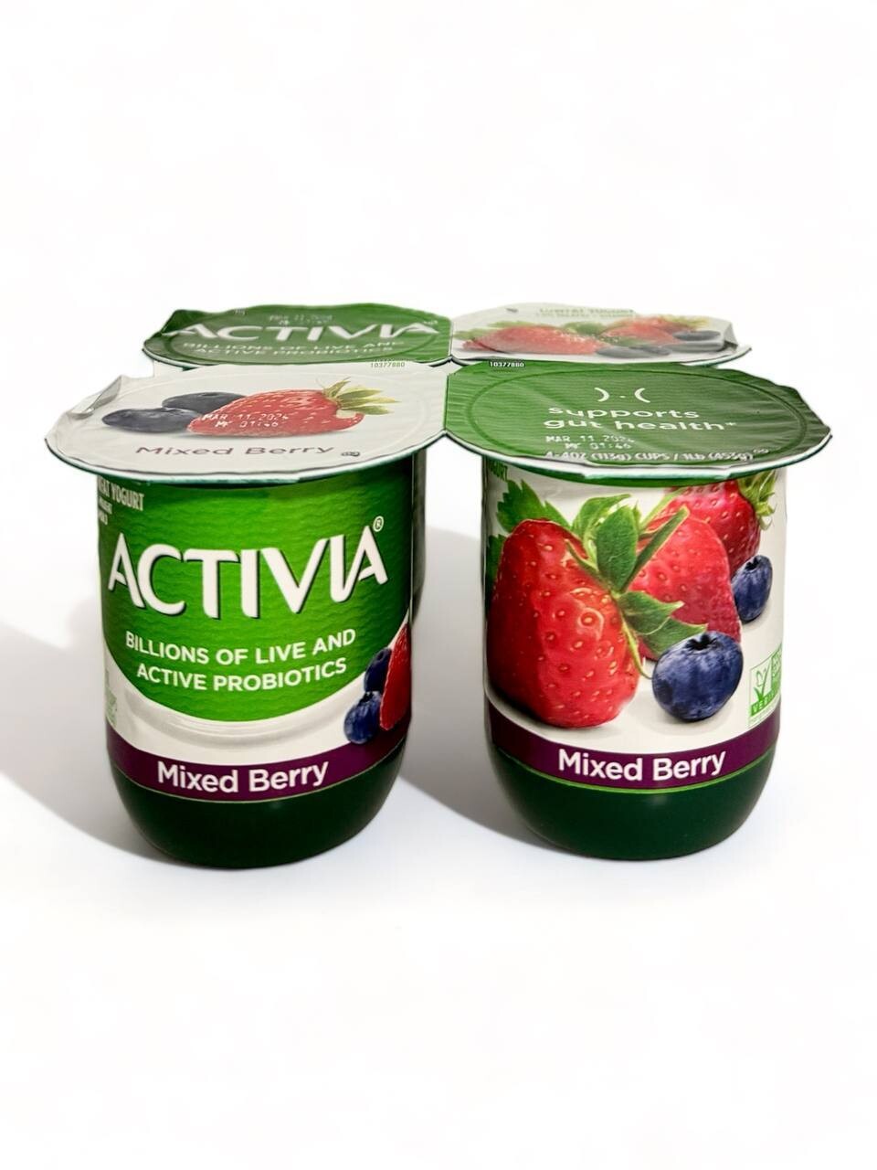 Activia Lowfat Yogurt With Mixed Berry 4-4oz (453g.)