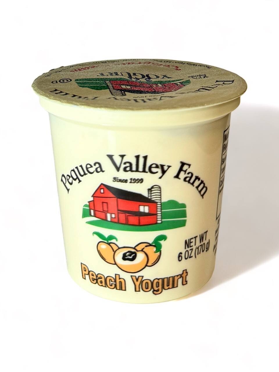 Pequea Valley Farm Yogurt With Peach 6oz(170g)