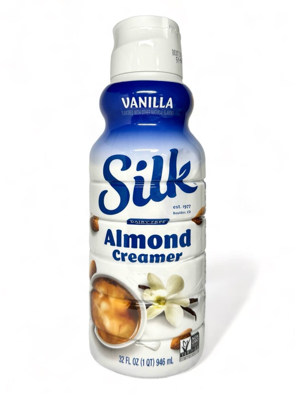 Silk Almond Creamer With Vanilla 32oz (946ml.)