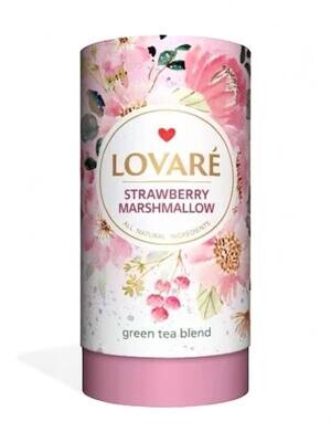 Lovare Tea Strawberry Marshmallow (80g.) Green Tea