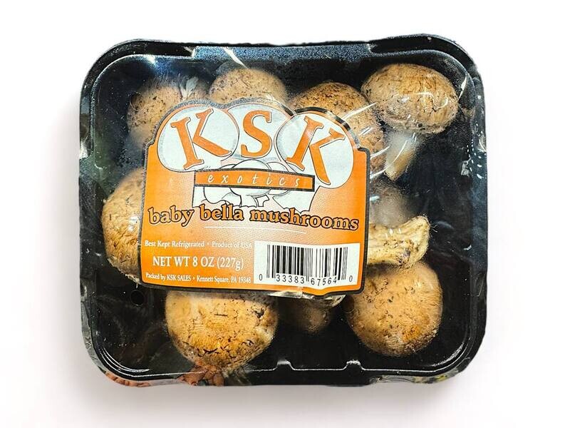 Baby Bella Mushrooms / 8 oz (227g.)