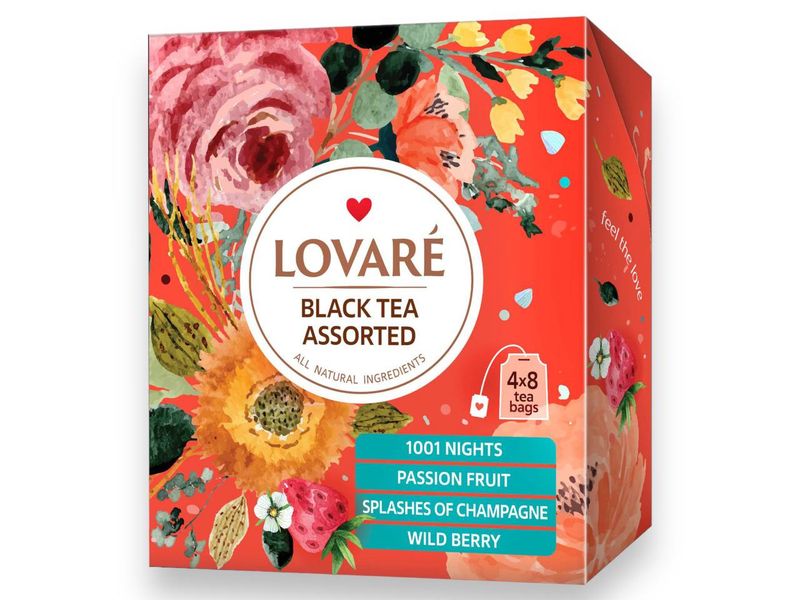 Lovare Tea Black Assorted (32 bags)