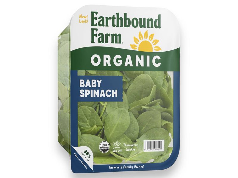 Organic Baby Spinach / 5oz (142g.)