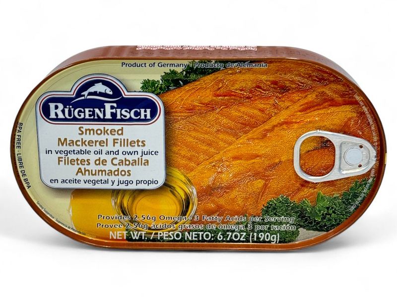 Smoked Mackerel Fillet in Oil (190g)