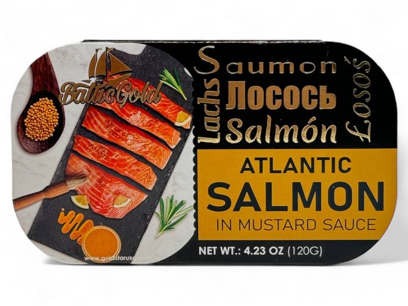 Salmon in Mustard Sauce (120g)