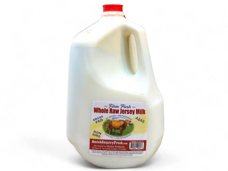 Farm Fresh Whole Raw Jersey Milk (3.78L)