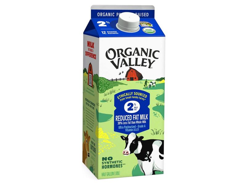 Organic Valley Reduced Fat Milk 2% 1.89L