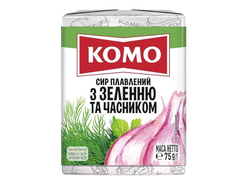 Komo Spread Cheese with Greens and Garlic (75g)
