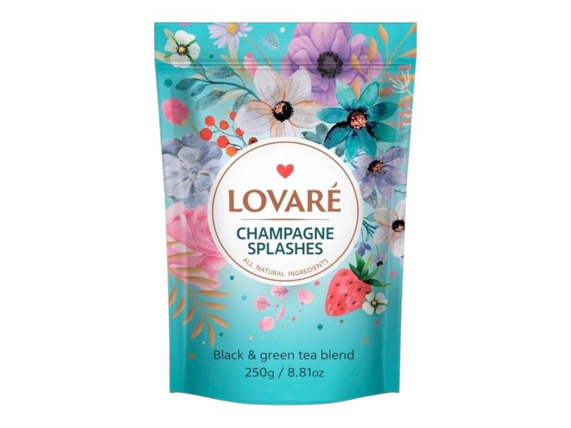 Lovare Black & Green Tea Champagne Splashes (200g)