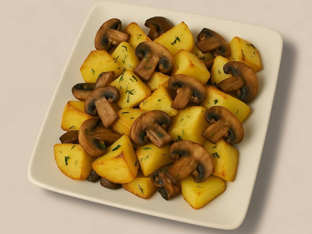 Baked Potatoes With Mushrooms / Lb.