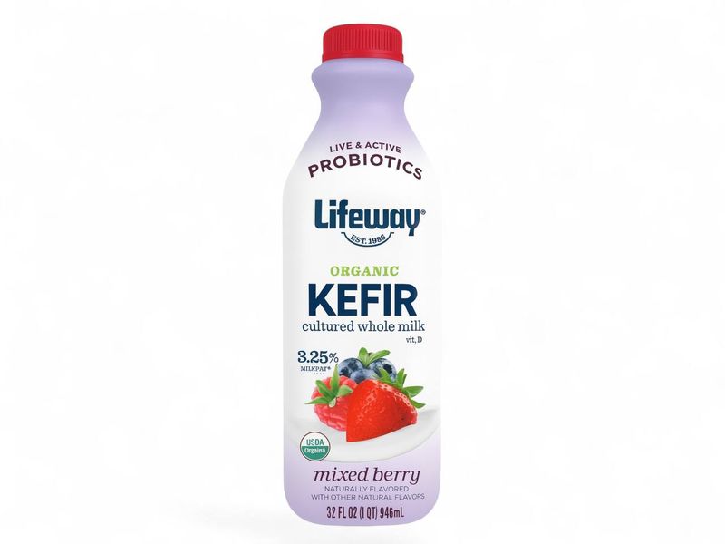 Organic Kefir Mixed Berry Lifeway 3.25% (946ml.)