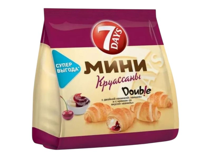 7 Days Mini Croissants with Cherry and vanilla  (185g)