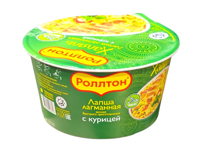 Egg instant noodles "Rollton" lagman chicken (90g)