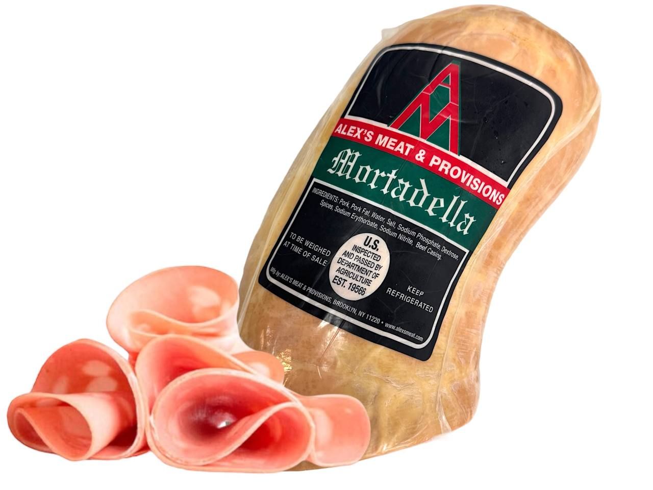 Alex's Meat MORTADELLA Pork / Lb.