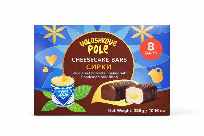 Voloshkove Pole cheesecake bars with considered milk 8 bars (288g)
