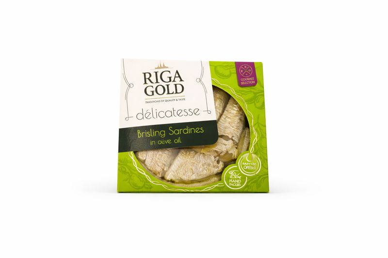 Riga Gold Brisling Sardines in Olive Oil / 120 g