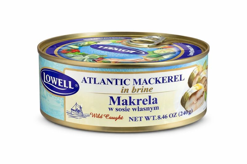 Lowell Atlantic Mackerel in Brine — 240 g