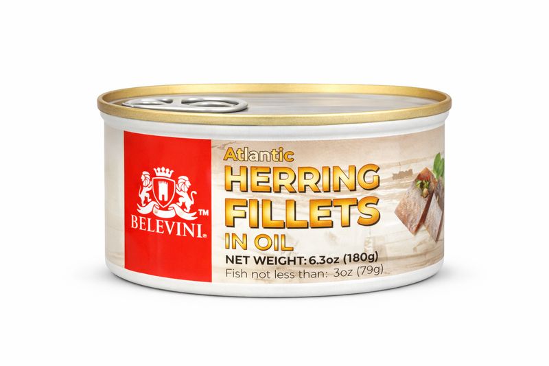 Belevini Atlantic Herring Fillets in Oil / 180 g