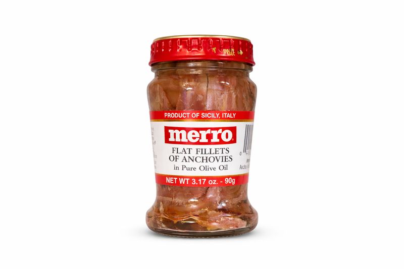 Merro Anchovy Fillets in Pure Olive Oil — 90 g