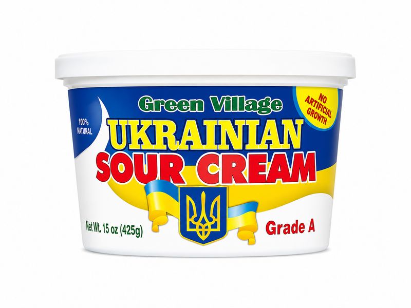 Green village Ukrainian sour cream (425 g)