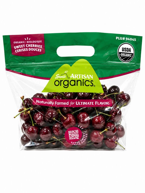 Organic red cherries (+/- 1.5 lb)