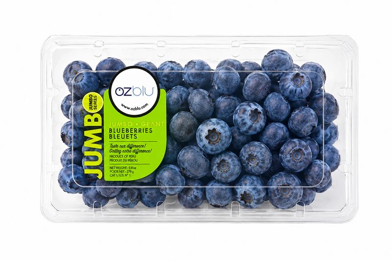 Ozblu jumbo blueberries (9.8 oz/ 278 g)