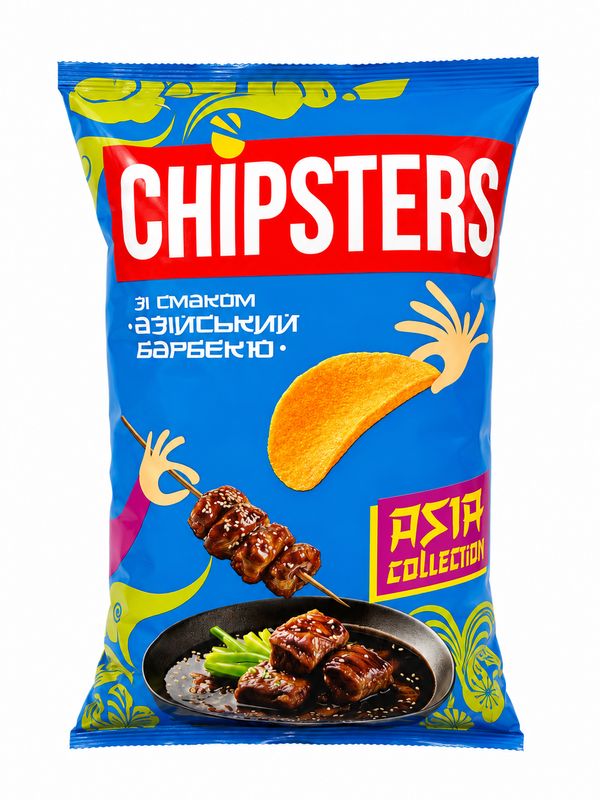 Chipsters Chips with Asian BBQ (100g)