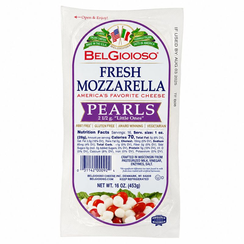 Fresh Mozzarella Pearls (453g)