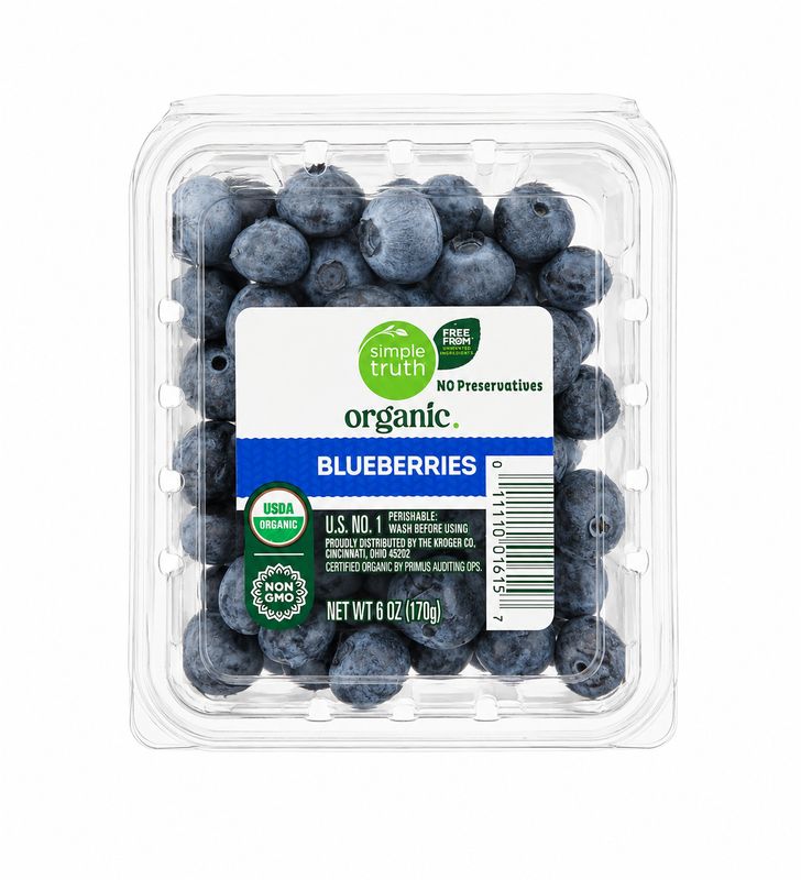 Organic Blueberries 6oz(170g)