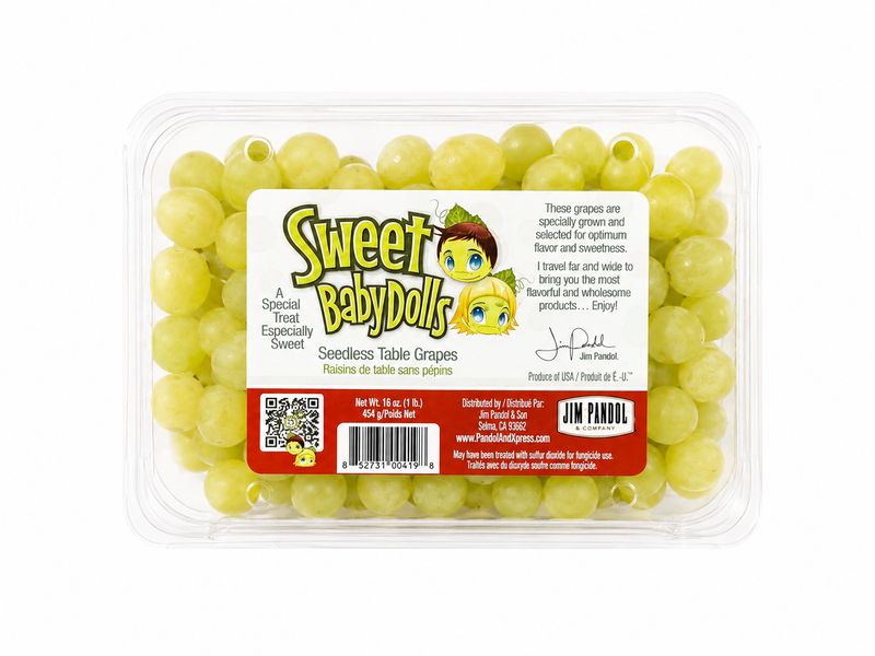 Sweet BabyDolls Seedless Green Grapes (1 lb)
