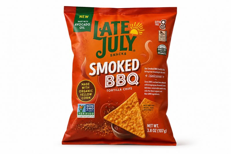 Late July Smoked BBQ Tortilla Chips, 107 g