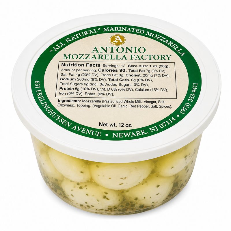 Antonio Mozzarella marinated 12oz