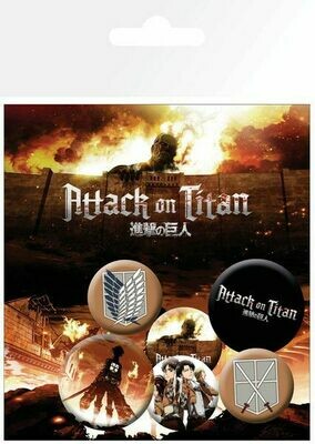 Attack on Titan - Giftpack Buttons 6 pack
