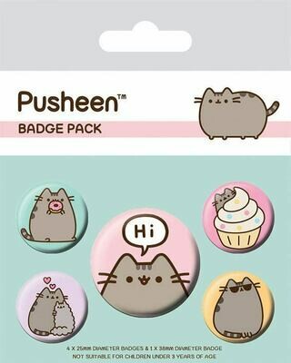 Pusheen Hi Giftpack Buttons
