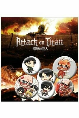Attack on Titan "Chibi"Buttons Giftpack
