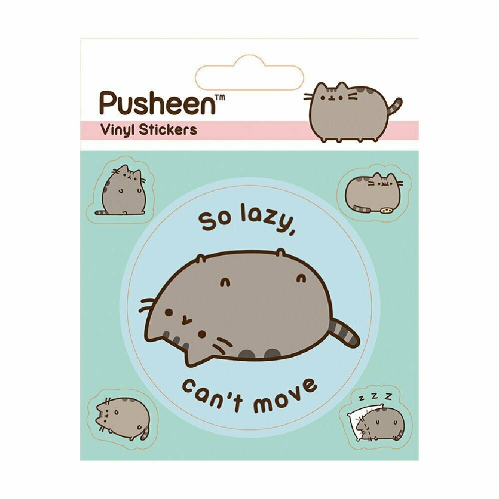 Pusheen Lazy Sticker Set