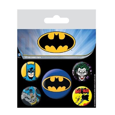 DC Comics Batman Various badge buttons pack