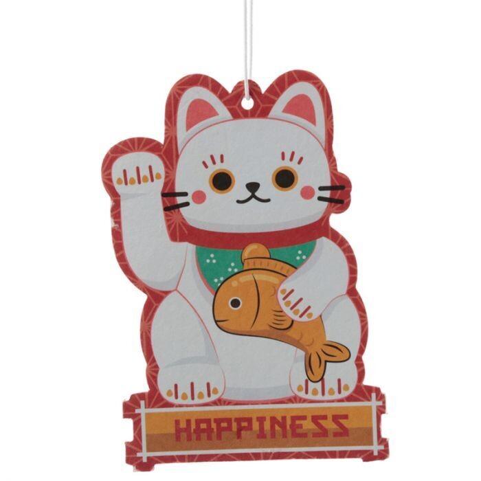 Puckator Maneki Neko - Kawaii - Gelukskat - Geurverfrisser - Cherry Blossom Geur