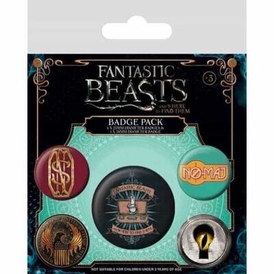 Fantastic Beasts: Button Badge Set