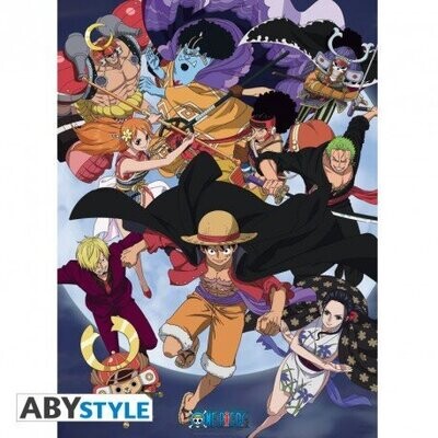 One Piece Wano raid Poster