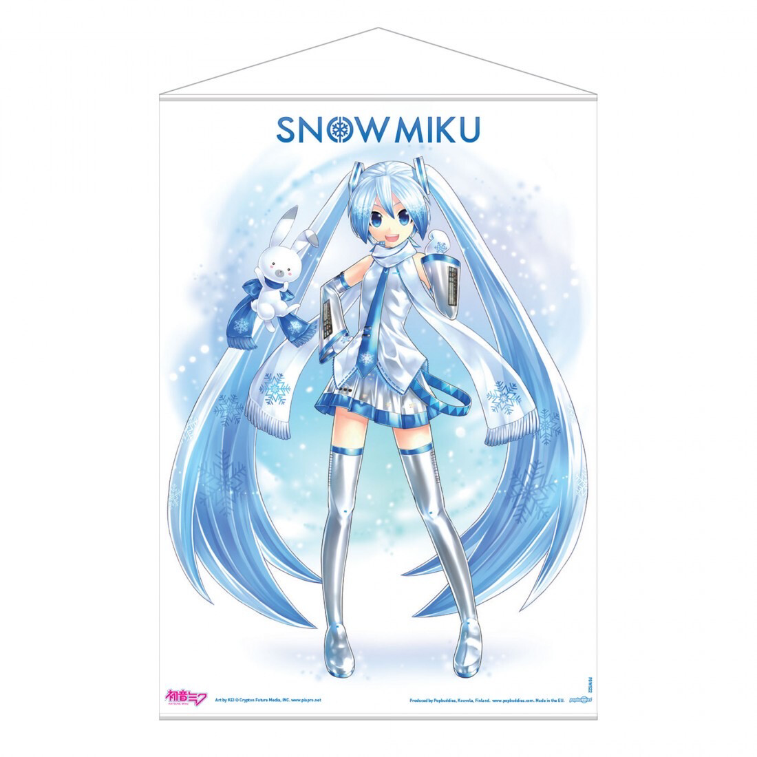 Hatsune Miku Vocaloid: Snow Hatsune Miku - Wall scroll