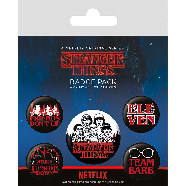 Stranger Things - Logo-  Buttons - Gift pack